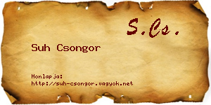 Suh Csongor névjegykártya